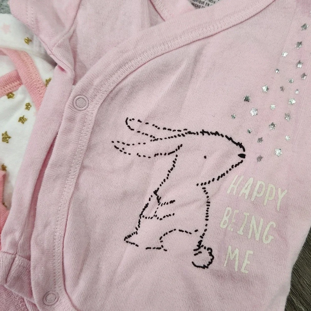 Newborn baby girl clothing lot 9 pieces bodysuits &‎ leggings NB